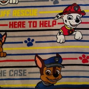 VTG‎ Nickelodeon Paw Patrol Chase Marshall Fleece Throw Blanket Kids 48x40" Soft